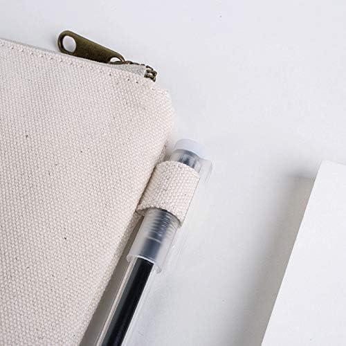 Zipper Pouch Storage Bag Simple and Stylish Women's Cosmetic and Travel Bag Cotton Canvas