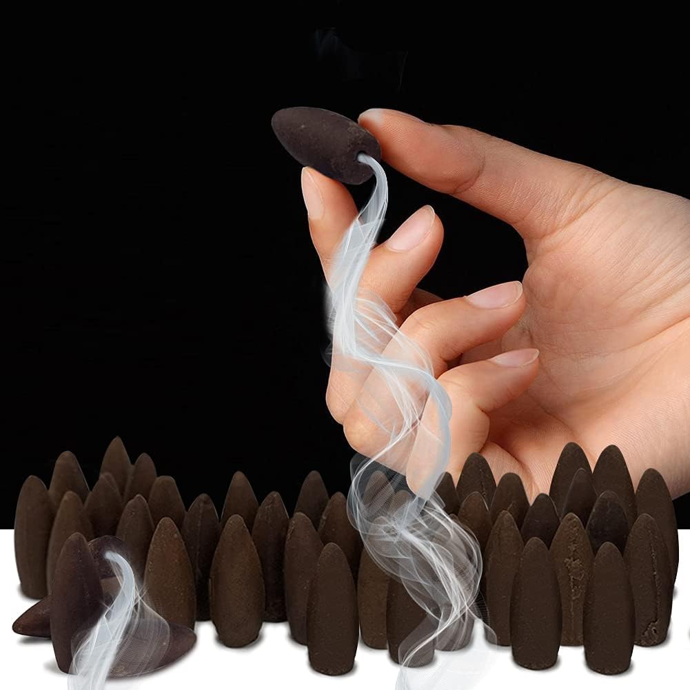 Patchouli Backflow Incense Cones for Waterfall Aromatic Smoke Fountain Haze Falls