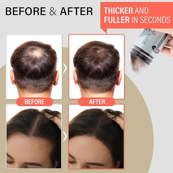 SMH Hair Fibers MADE IN JAPAN – Instantly Conceals Thinning Hair –Long-Lasting – Sweat, Water & Wind Resistant – Hair Loss Solutions For Men & Women (Dark Brown, 15g)