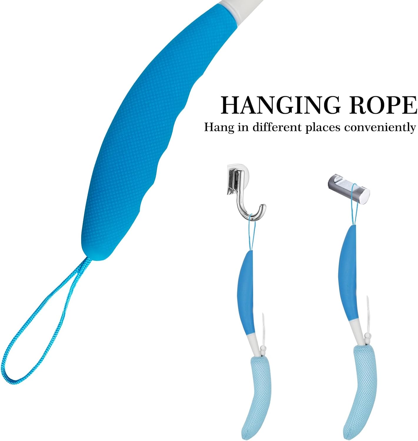 Long Handle Bath Brush Back Scrubber for Use in Shower,Dual-Sided Non Slip Shower Scrubber for Cleaning Body,Exfoliator Wet or Dry Brushing Bath Brush Long Handle for Shower (Green-Green)