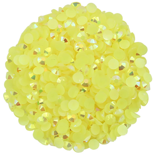 1440 Pcs SS20 5mm Flatback Rhinestones for Nails Art Crafts Glitter Round Shine Gems AB Crystals DIY Clothes Shoes (Citrine AB)