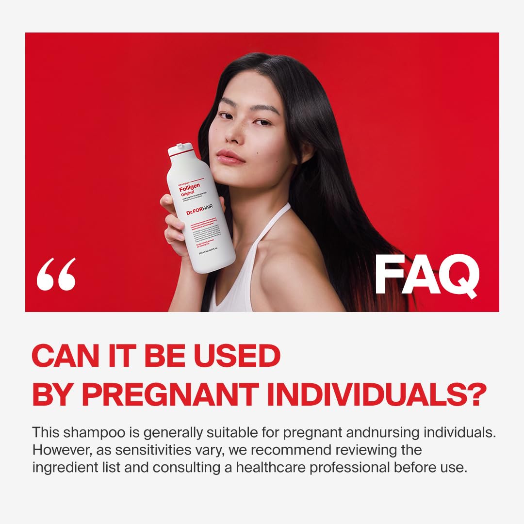 Dr.FORHAIR Folligen Shampoo | Korean Hair Care | Clarifying, Anti Dandruff, Scalp | For Hair Thickening & Fuller Looking, 16.91 fl oz