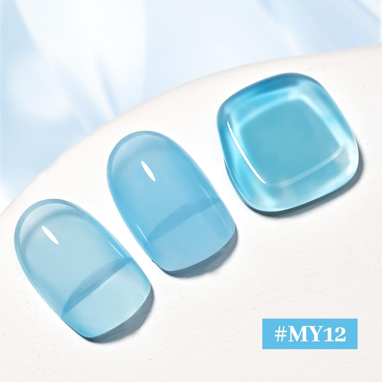 16.5ml Jelly Baby Blue Nail Polish Large Volume Quick Dry Nail Polish, Long Lasting Shine, Fingernail Toenail Nail Art DIY Home Travel Nail Art Gift