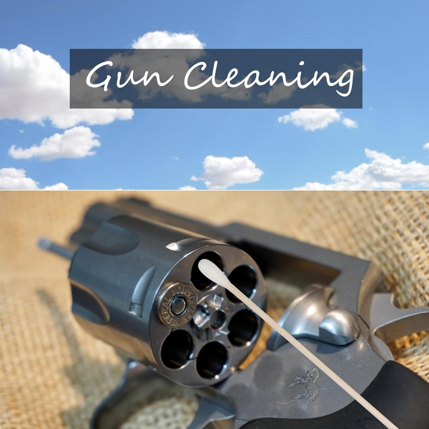 6 Inch Long Cotton Swabs,2000pcs Cotton Swabs,Long Cotton Swabs with Wooden Handle,Great for Gun Cleaning,Pet Care and Makeup