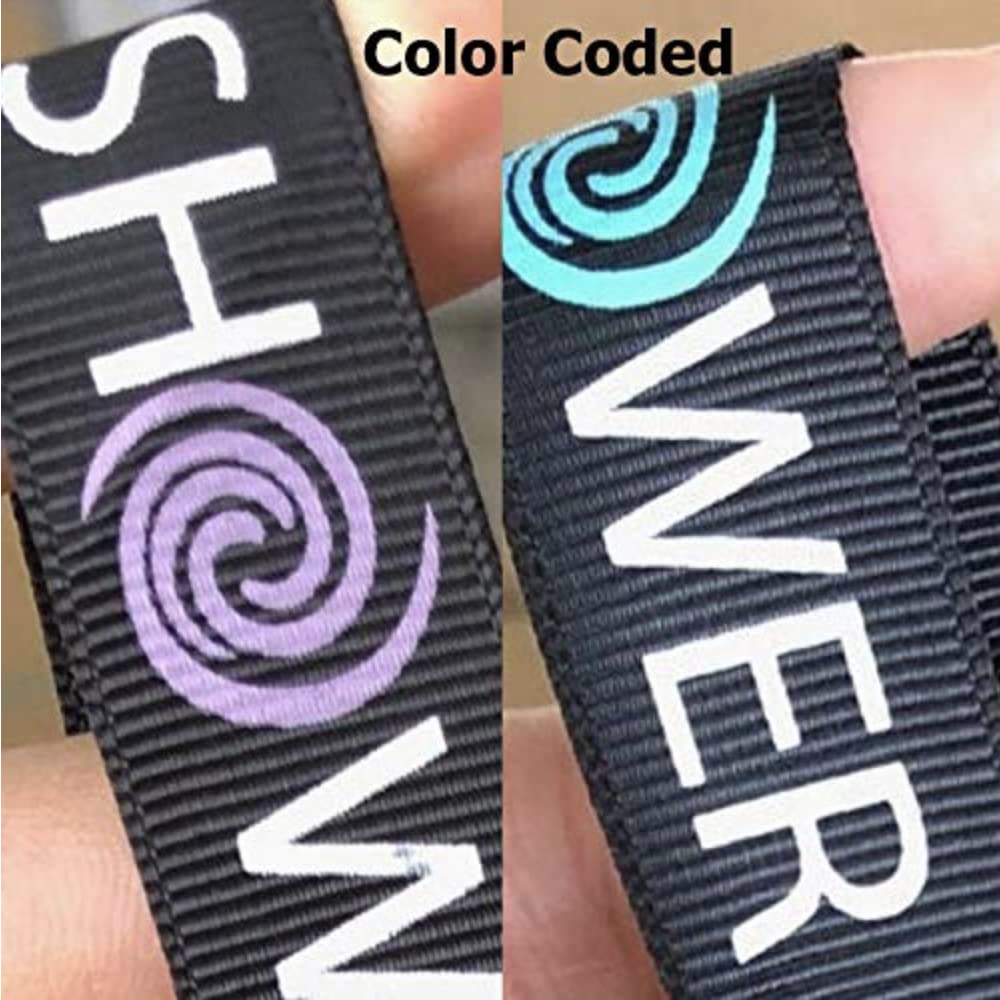 SHOWER BOUQUET Loofah-Charcoal Back-Scrubber Color-2-Pack // Long-Handle-Loofa-Lufa Bath-Sponge Brush/Extra Large Soft Mesh for Men & Women - Exfoliate with Full Pure Cleanse in Bathing Accessories