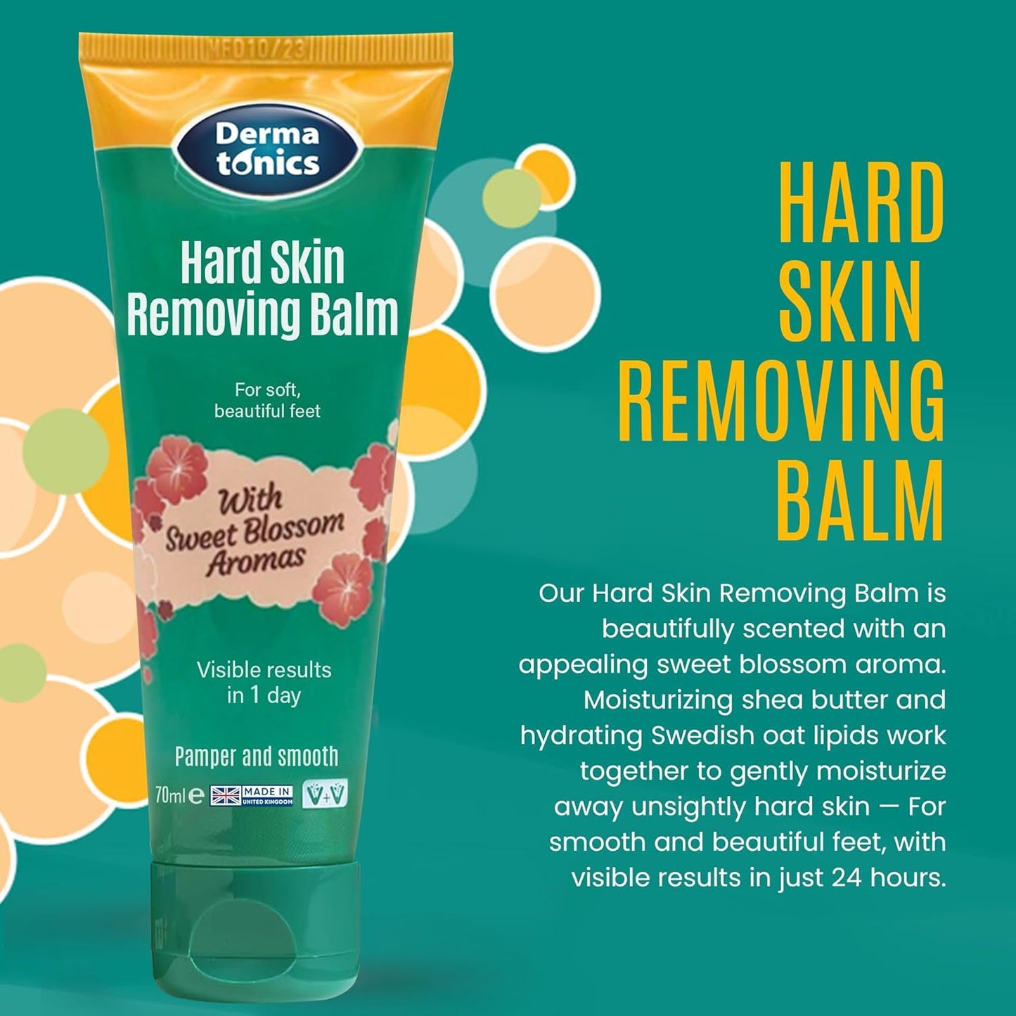 10% Urea Callus Removing Cream – Removes Hard Skin, Moisturizes and Rehydrates Racked, Rough, Dead and Dry Skin – for Feet, Elbows, and Hands, 2.37 fl oz. Tube, 3 Pack