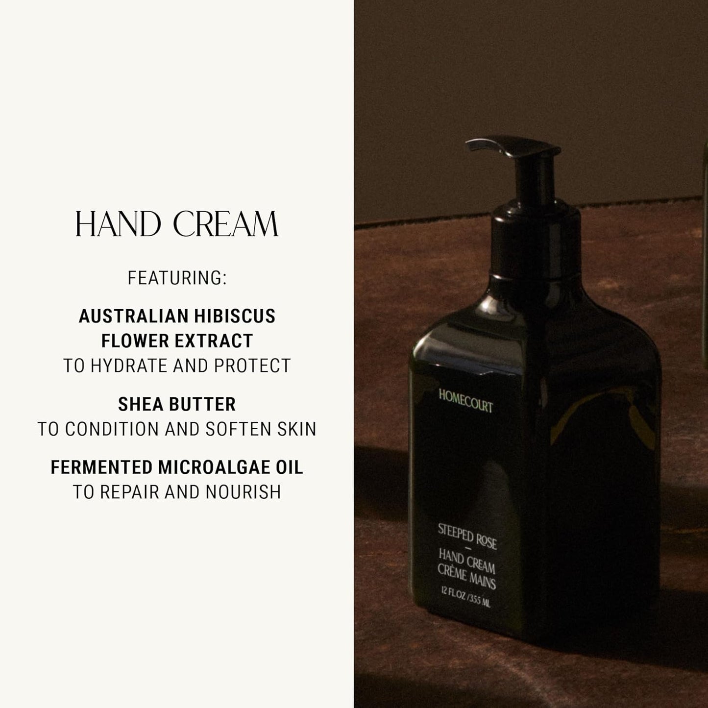 Homecourt Hand Cream, Non-Greasy Moisturizer for Hydrated, Nourished & Soft Hands, Dermatologist Tested, Clean Formula, Neroli Leaf, 12 fl oz