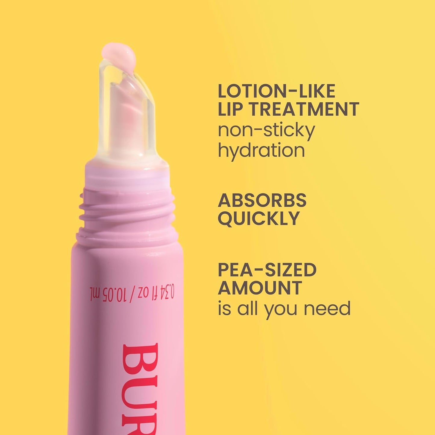 Burt’s Bees Lip Milk, Daily Lip Moisturizer, Sweet Strawberry, Vitamin Enriched Moisturizing Lip Balm with Almond Milk and Jojoba Oil, Hydrating for Softer Lips, 1 Tube, 0.34 Fl Oz