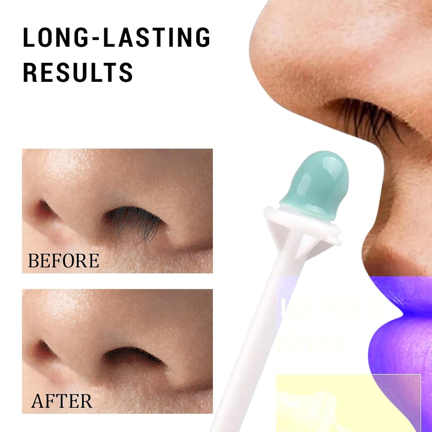 300 Pcs Nose Waxing Sticks, Nose Hair Removal Applicators for Men Women Nostril Nasal Cleaning