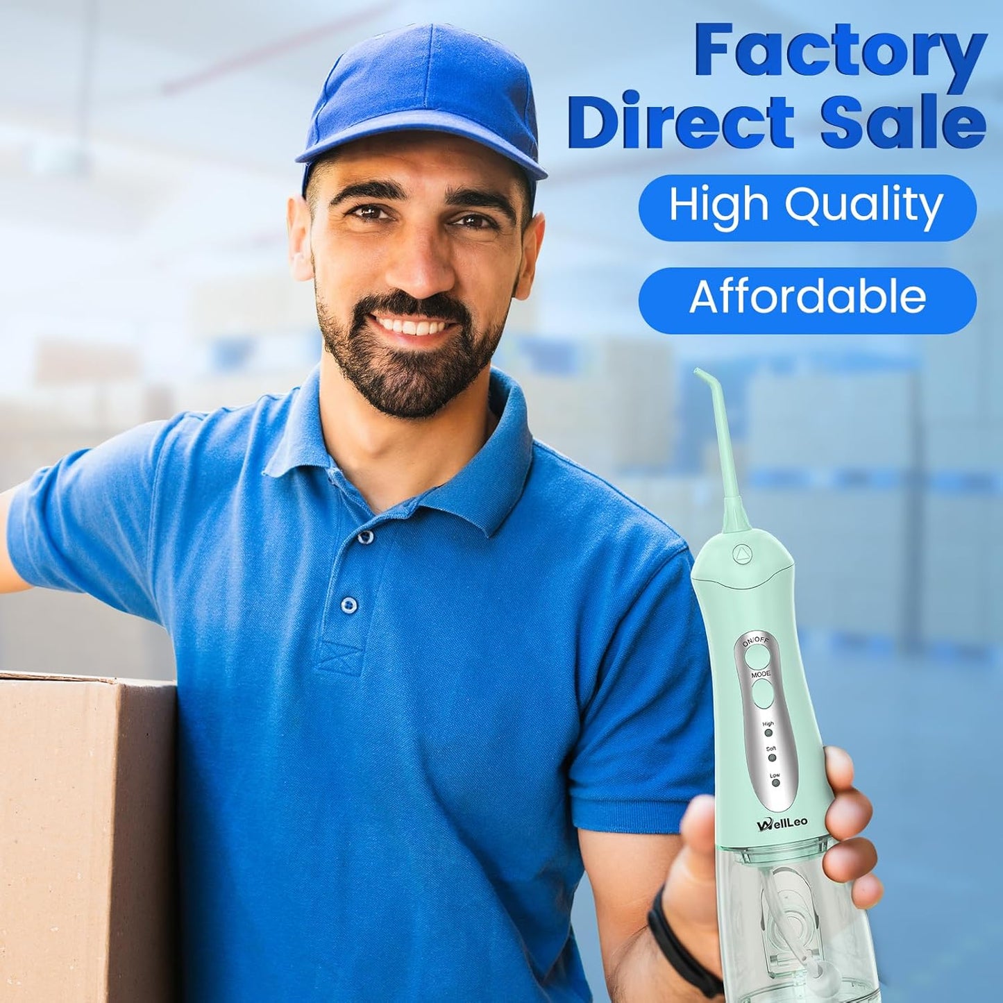 Water Flosser for Teeth, Portable Oral Irrigator Rechargeable Water Dental Flosser Pick with High Pressure 5 Jet Tips, IPX7 Travel Water Flossing for Brace Teeth Cleaner Gum Care