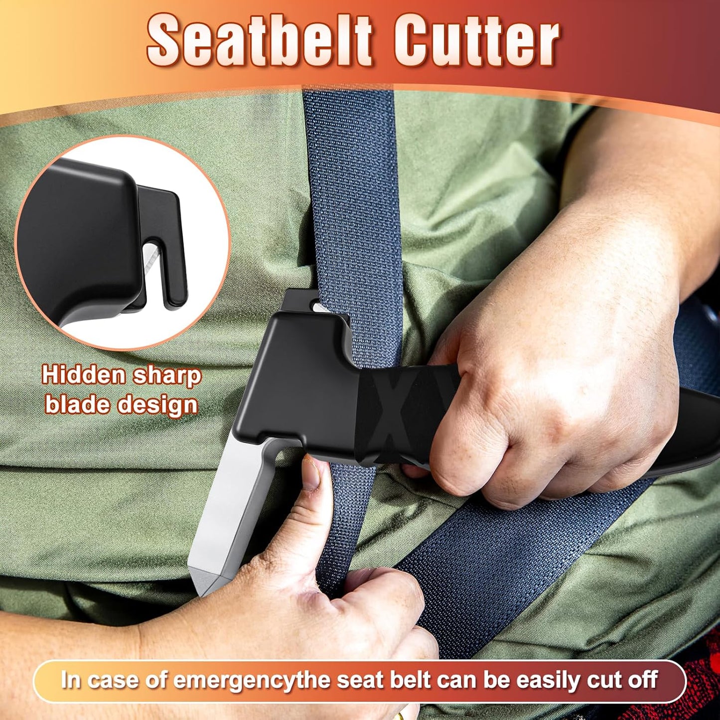 Car Door Handle for Elderly, 2-Pack Dual Side Mobility Aid - Vehicle Support Handle Assist for Seniors, Handicap Standing Safety Help