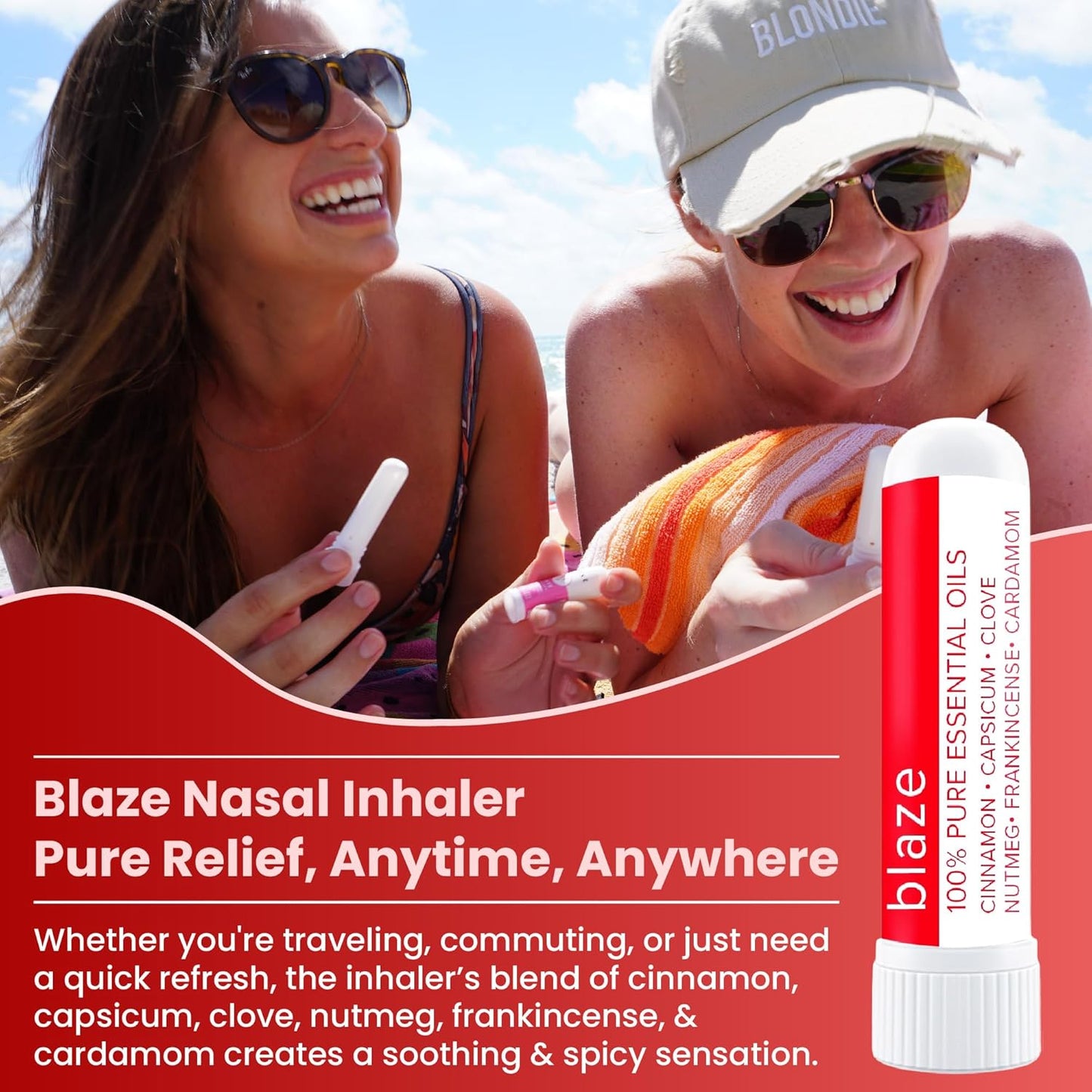 MOXE Blaze Nasal Stick | Calming Comfort + Mental Balance | Thieves Oil Inhaler Provides Soothing Spicy Sensation | Aromatherapy Inhaler with 100% Pure Essential Oils, Frankincense (1 Pack)