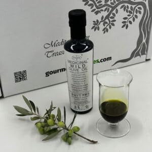 Sparta Limited Edition, Organic Extra Virgin Olive Oil, Wild Evoo-Oleocanthal 2043 mg/kg, Cold Pressed, Award Winning, High Polyphenol, Omega 9,6,3 Fatty Acids-1x250ml