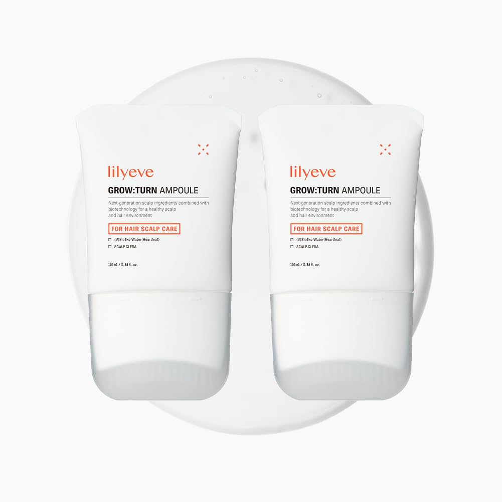 Growturn Hair Growth Serum with Built in Brush for Hair Growth & Thickening | Treatment for Thinning Hair, Hair Loss | Low Irritation, Fragrance-Free, Sulfate & Paraben-Free, 3.38 fl. oz. (Pack of 2)