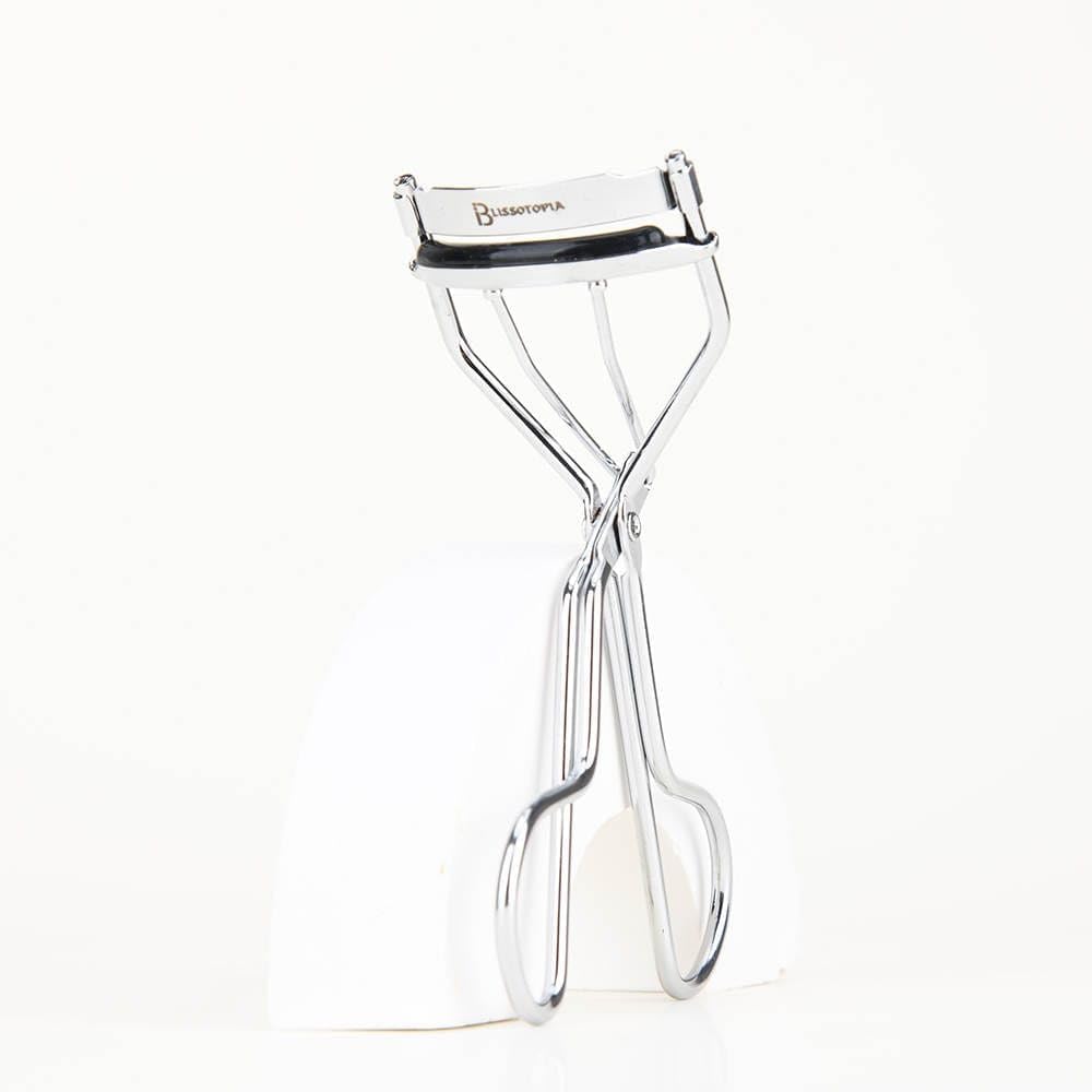 Eyelash Curlers and Tweezers for Every Eye Shape"" 2 in 1 Eyelash Curler and Tweezer Set for Instant Beauty"" Travel-Friendly and Easy to use, Silver