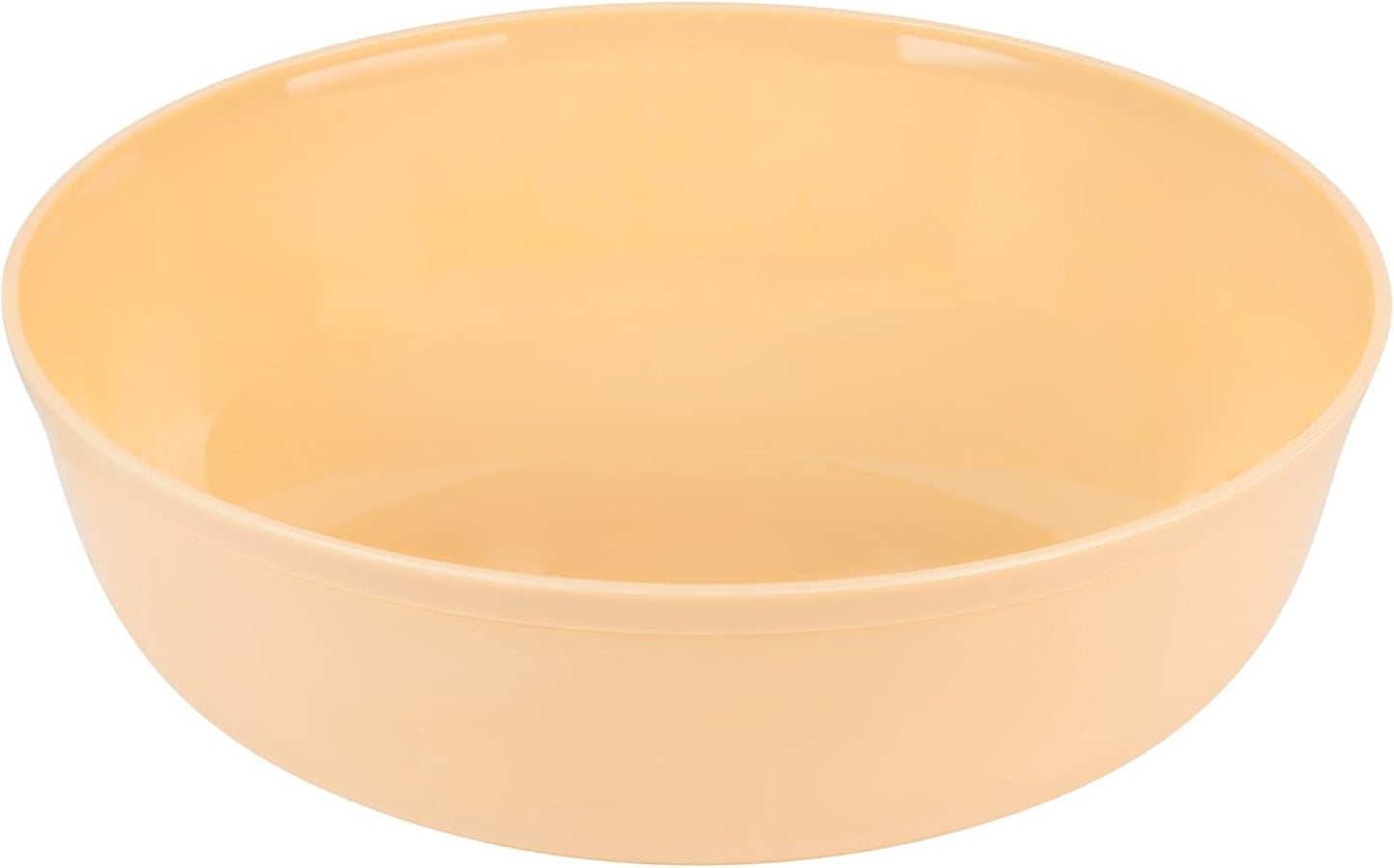 [30 Pack 16 OZ Bowls] Edge Collection Beige Plastic Party Soup Bowls Premium heavyweight Elegant Disposable Tableware Dishes