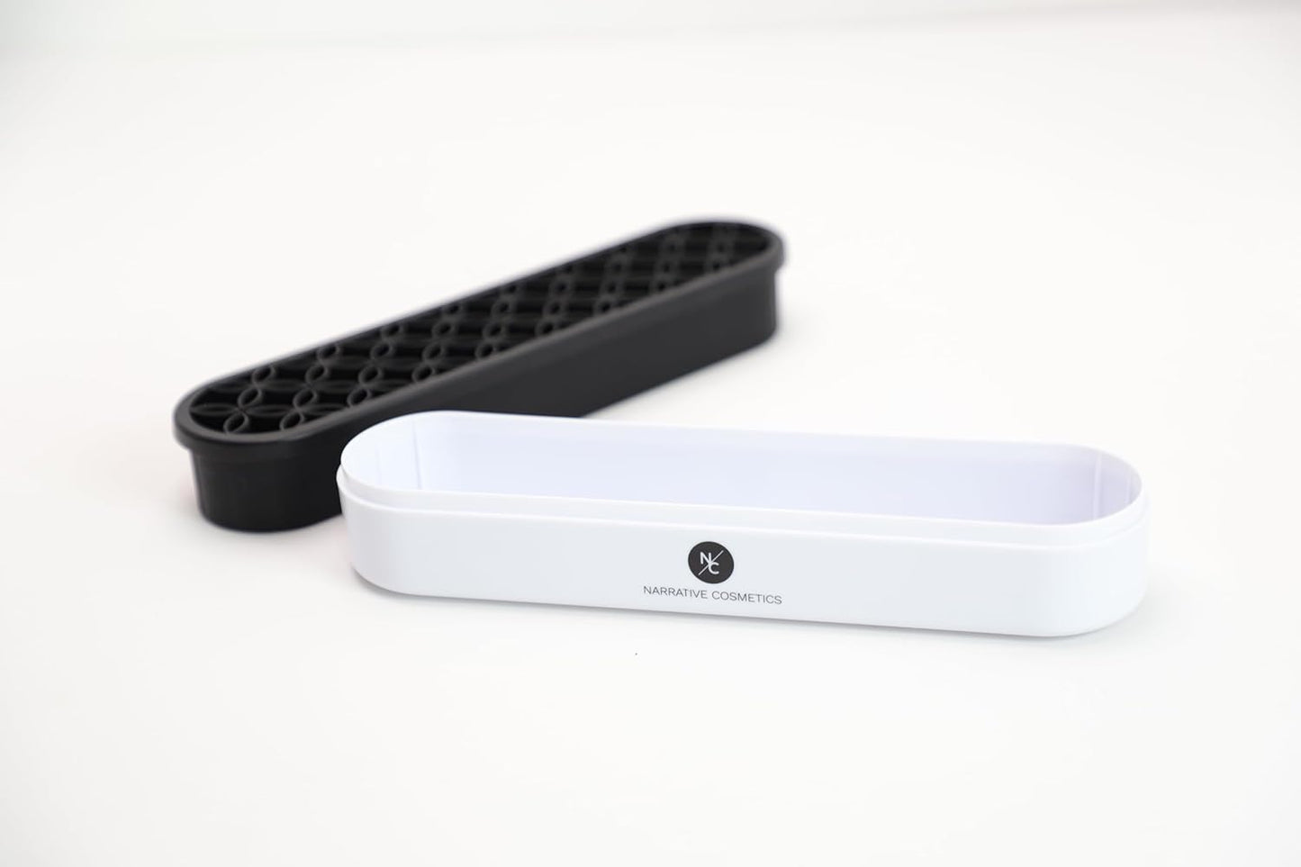 Upright Silicone Brush Holder with Round Corners - Black