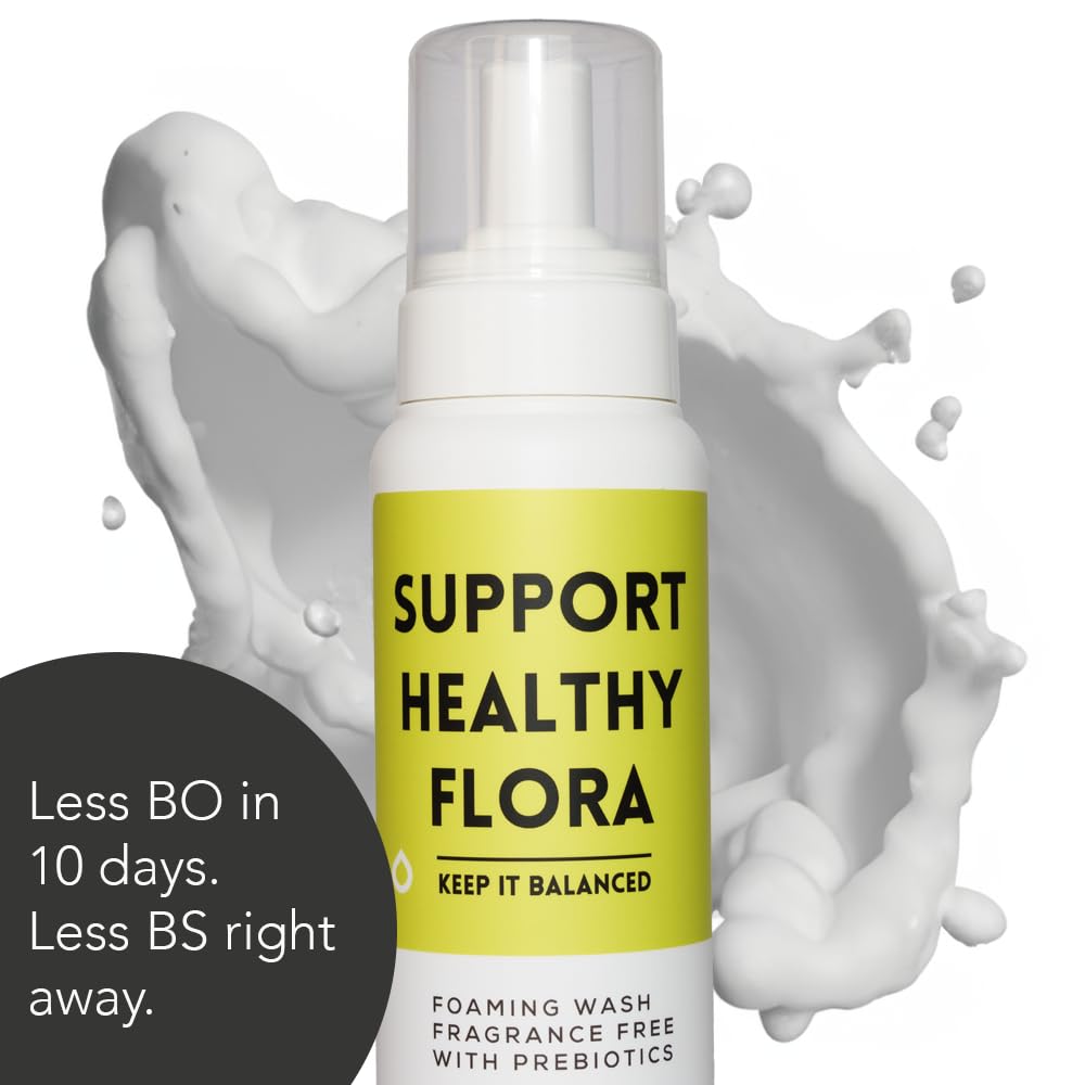 pH Balance Feminine Wash for Women & Men – Fragrance-Free Unscented Foam Cleanser for Intimate wash, Prebiotic pH Cleanser, Sensitive Daily Hygiene Wash