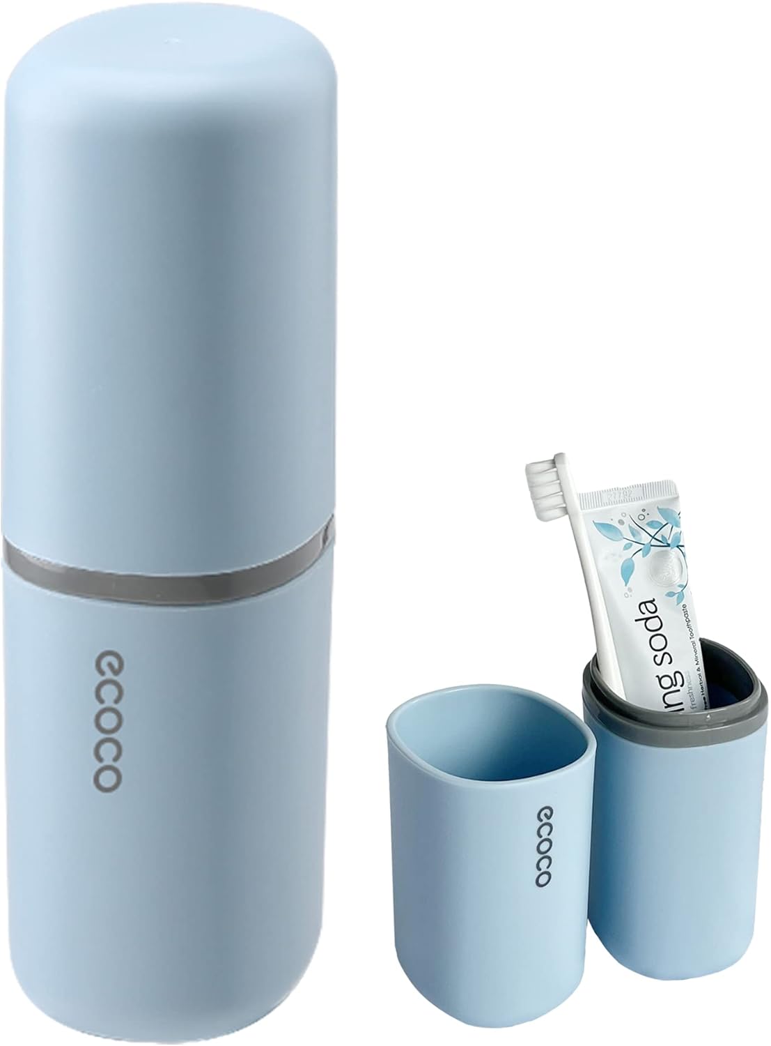 Toothbrush Travel Case, Multifunctional Dustproof Toothbrush Cover, Portable Toothbrush Holder,Suitable for Business Camping Travel or Daily Use(Blue)