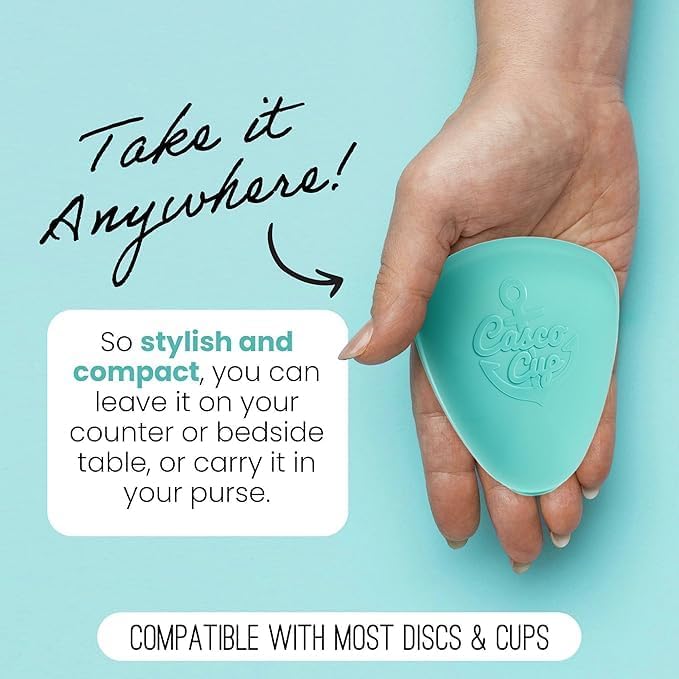 Casco Menstrual Cup & Case - Medical Grade Silicone Period Cup Made in Maine USA, Reusable Menstrual Cup (Mini - Low Cervix)