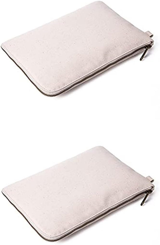 Zipper Pouch Storage Bag Simple and Stylish Women's Cosmetic and Travel Bag (Beige-improved-2)
