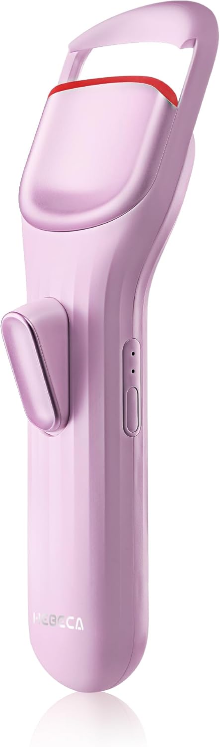 Heated Eyelash Curler Professional - Eye Lashes Curler with Innovative Heating Silicone, Electric Eyelashes Curler with 600mAh Rechargeable Battery EC4001 (Voilet)