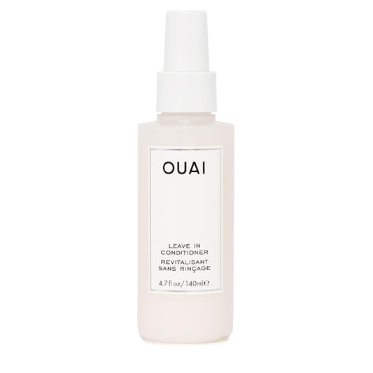 OUAI Leave In Conditioner & Heat Protectant Spray - Prime Hair for Style, Smooth Flyaways, Add Shine and Use as Detangling Spray - No Parabens, Sulfates or Phthalates (4.7 oz)