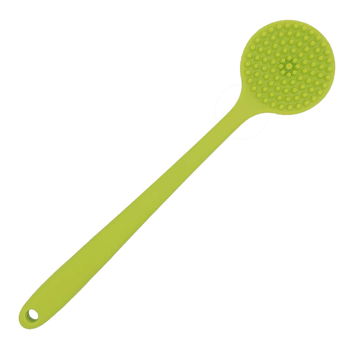 DNC Silicone Back Scrubber Soft Bath Body Brush for Shower with Long Handle (Green)