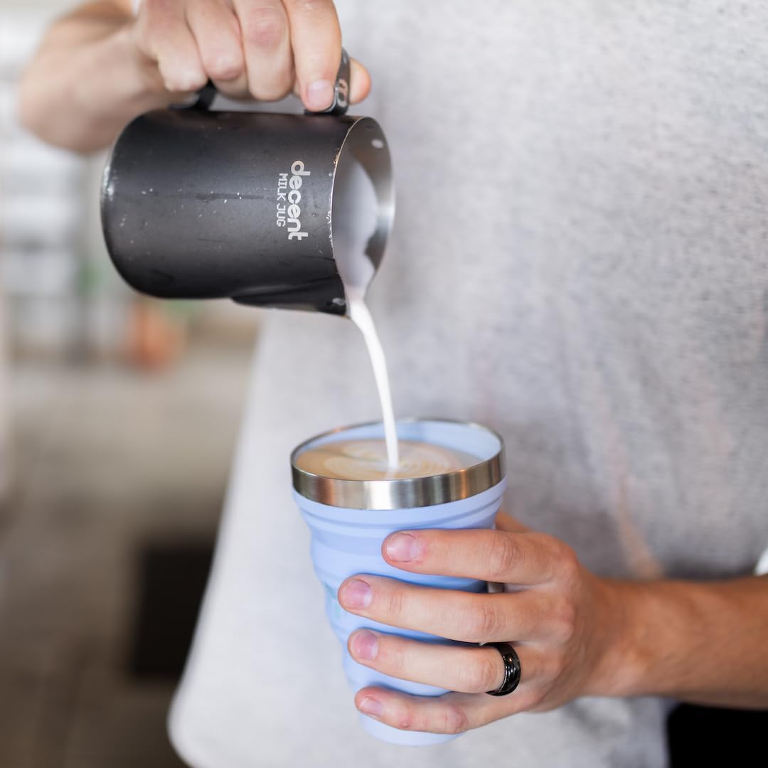 HYDAWAY 16oz Collapsible Pint - BPA-Free Silicone Cup with Stainless Steel Rim - Reusable, Packable, and Durable for Camping, Travel & Everyday Use