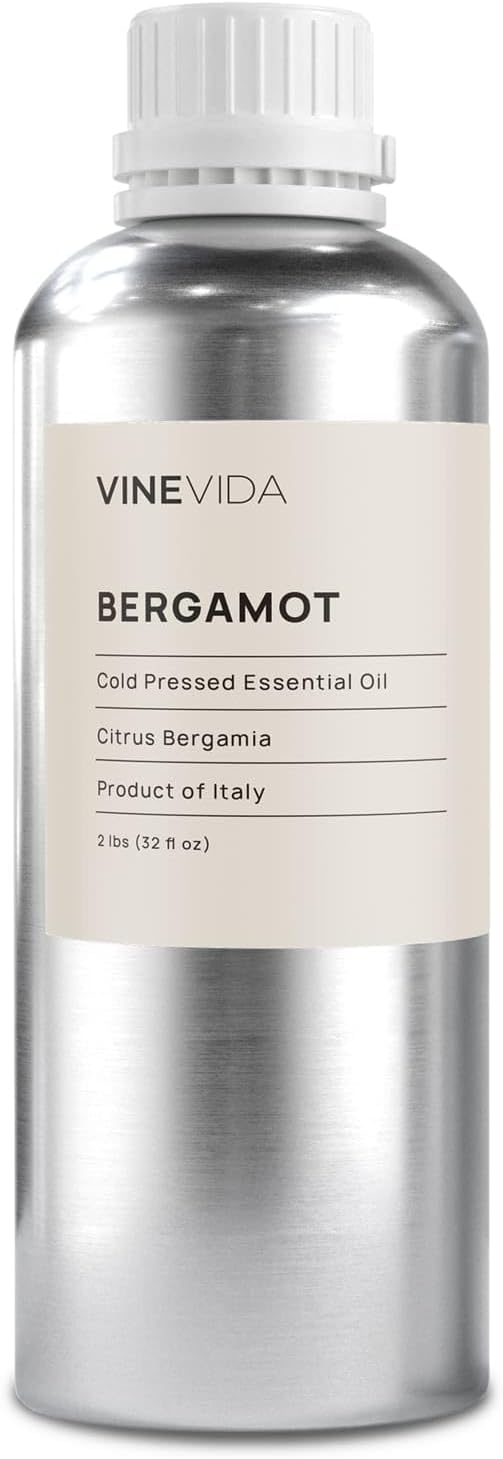 VINEVIDA Bergamot Essential Oil 32 oz - Undiluted, Pure, Vegan, and Sustainable