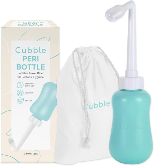 Peri Bottle for Postpartum Care, Portable Bidet, Perineal Recovery, Feminine Hygiene Care, Spray Bottle for Toilet Use 360ml/12oz (Teal)
