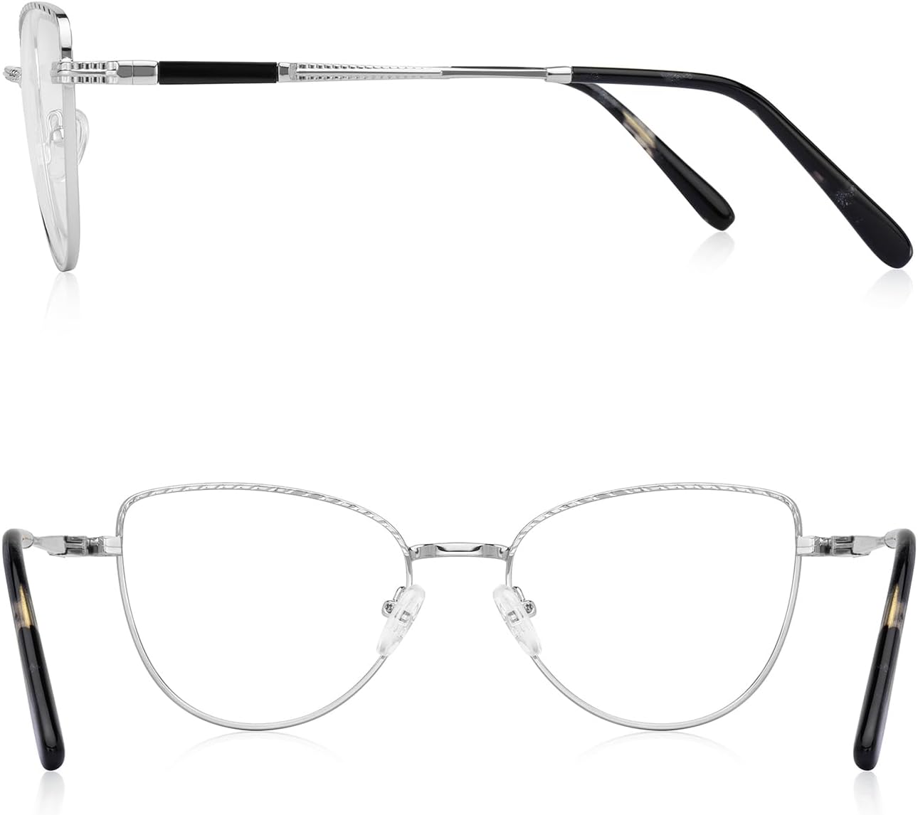 RB. Pilot Retro Cateye Reading Glasses for Women Blue Light Blocking Computer Glasses Spring Hinge Readers