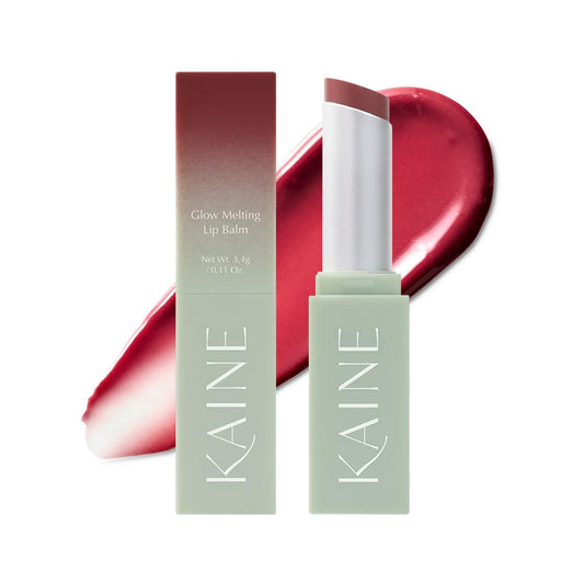 KAINE Glow Melting Lip Balm(RosyPlum) – Vegan Hydrating Lip Balm with Natural Shine, Moisturizing & Nourishing Formula, Soft & Melting Textur 3.4g / 0.13 fl oz