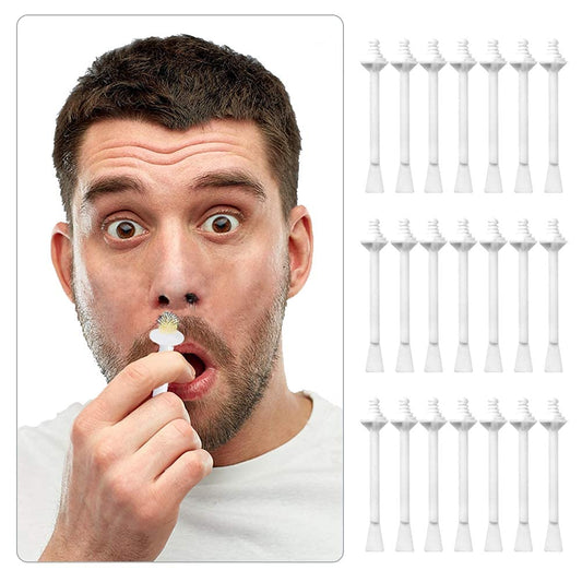 Nose Wax Sticks - 100 Pcs Plastic Nasal Cleaning & Hair Removal Applicators for Nostril, Eyebrow Grooming for Men and Women