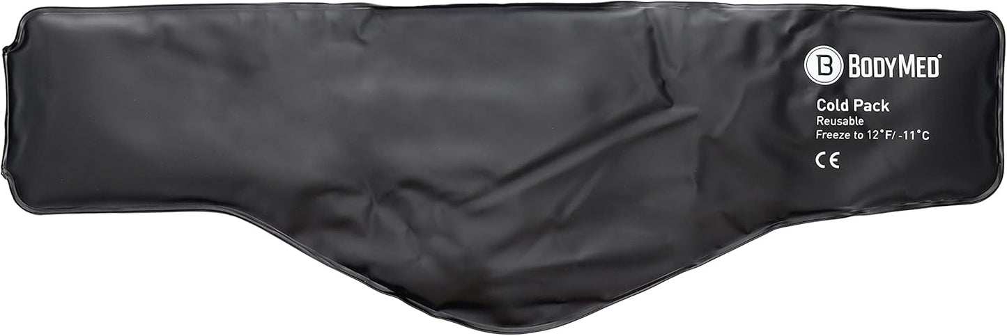 BodyMed Heavy Duty Reusable Urethane Ice Pack for Neck - Professional Grade Cold Therapy for Injuries, Aches, Swelling, Bruises, Sprains - 23 in. Long (Neck Contour)