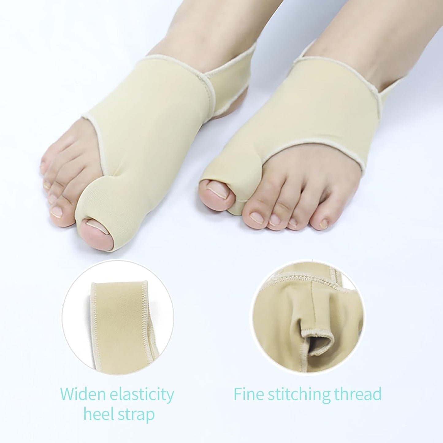 Bunion Relief Sleeves Bunion Pads Brace Cushions Toe Straightener with Silicone Gel Big Toe and Pinky Separator Spacer Hallux Valgus Relief Kit Pack (Small)