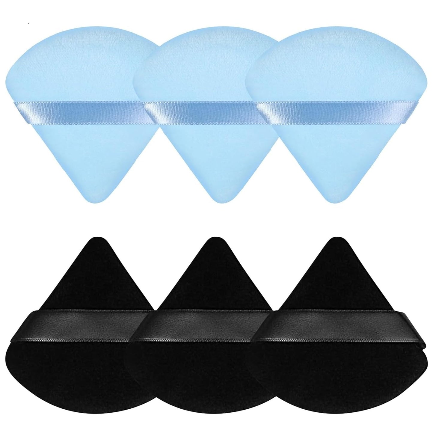 6 Pieces Triangle Powder Puff Soft Makeup Sponge Make Puff for Face Powder Cosmetic Foundation Sponge Makeup Tool