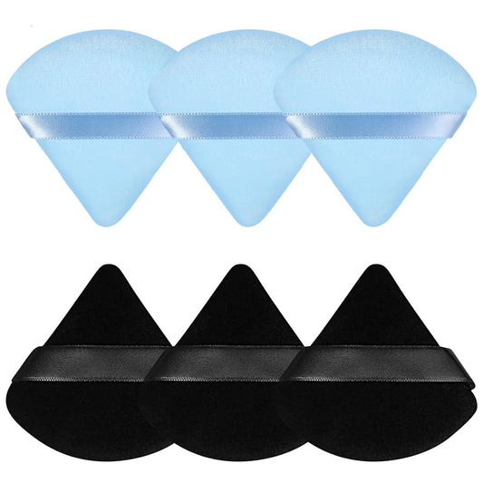 6 Pieces Triangle Powder Puff Soft Makeup Sponge Make Puff for Face Powder Cosmetic Foundation Sponge Makeup Tool