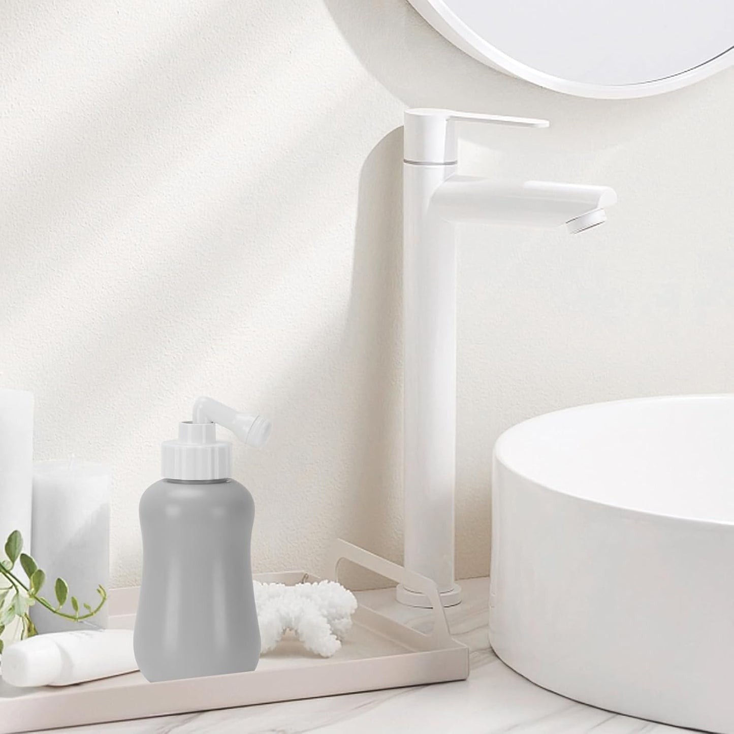 Peri Bottle for Postpartum Care, Postpartum Essentials, Feminine Care 12 oz Gray (Gray)