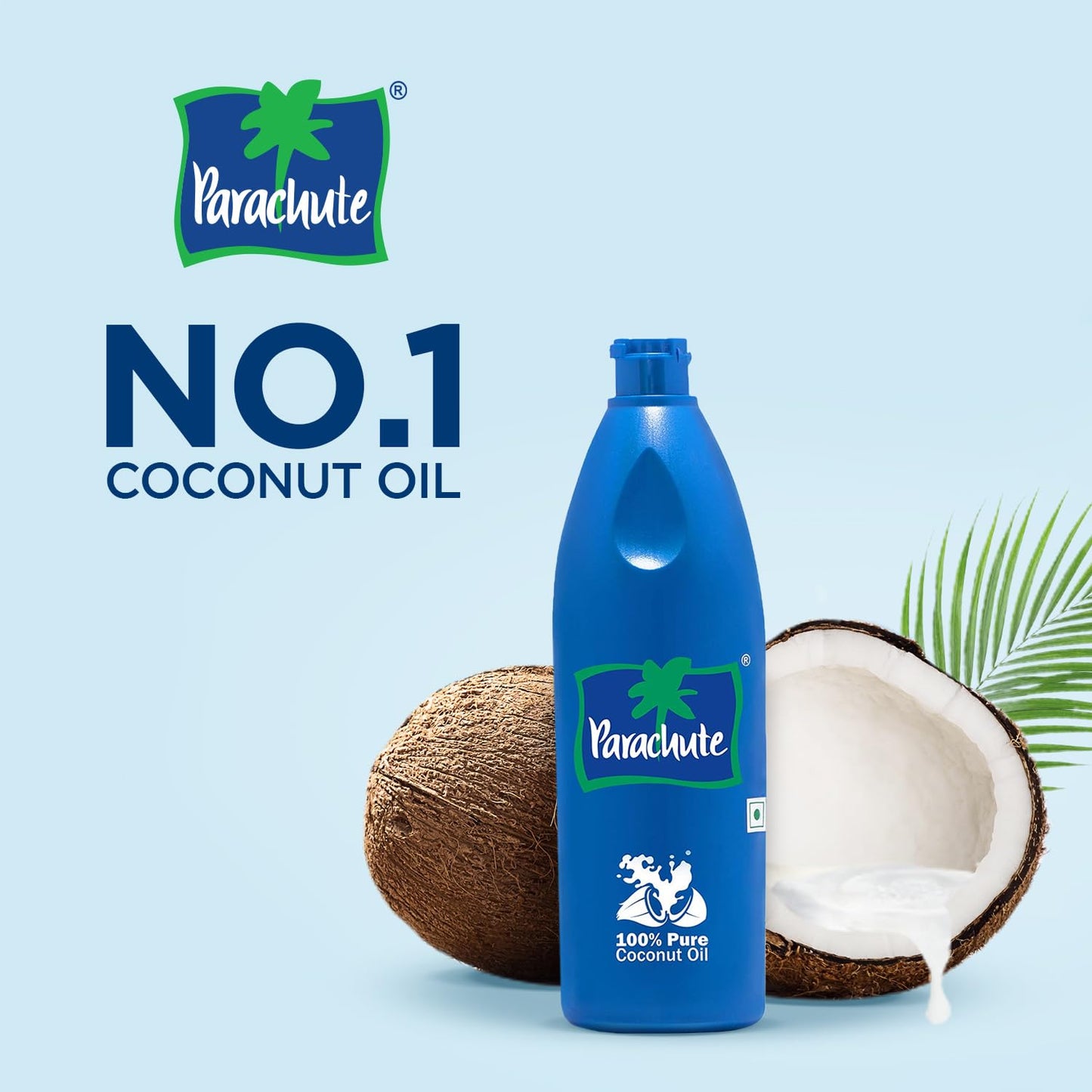 Parachute Coconut Oil| 100% Pure & Natural| Unrefined Coconut Oil| No Chemicals & Preservatives| Fresh Long Lasting Aroma| Untouched By Hands| 15 Fl oz | Bottle