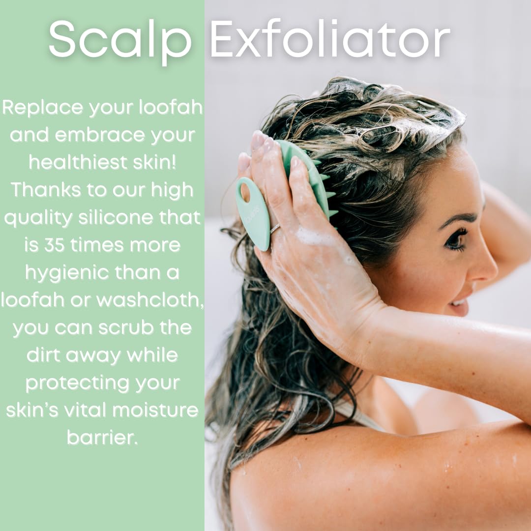 Skincare Essentials Kit - 4 Piece Bundle Pack - Face and Body Silicone Spa Accessory - Essential Beauty Set for Teen Girls Sky Blue