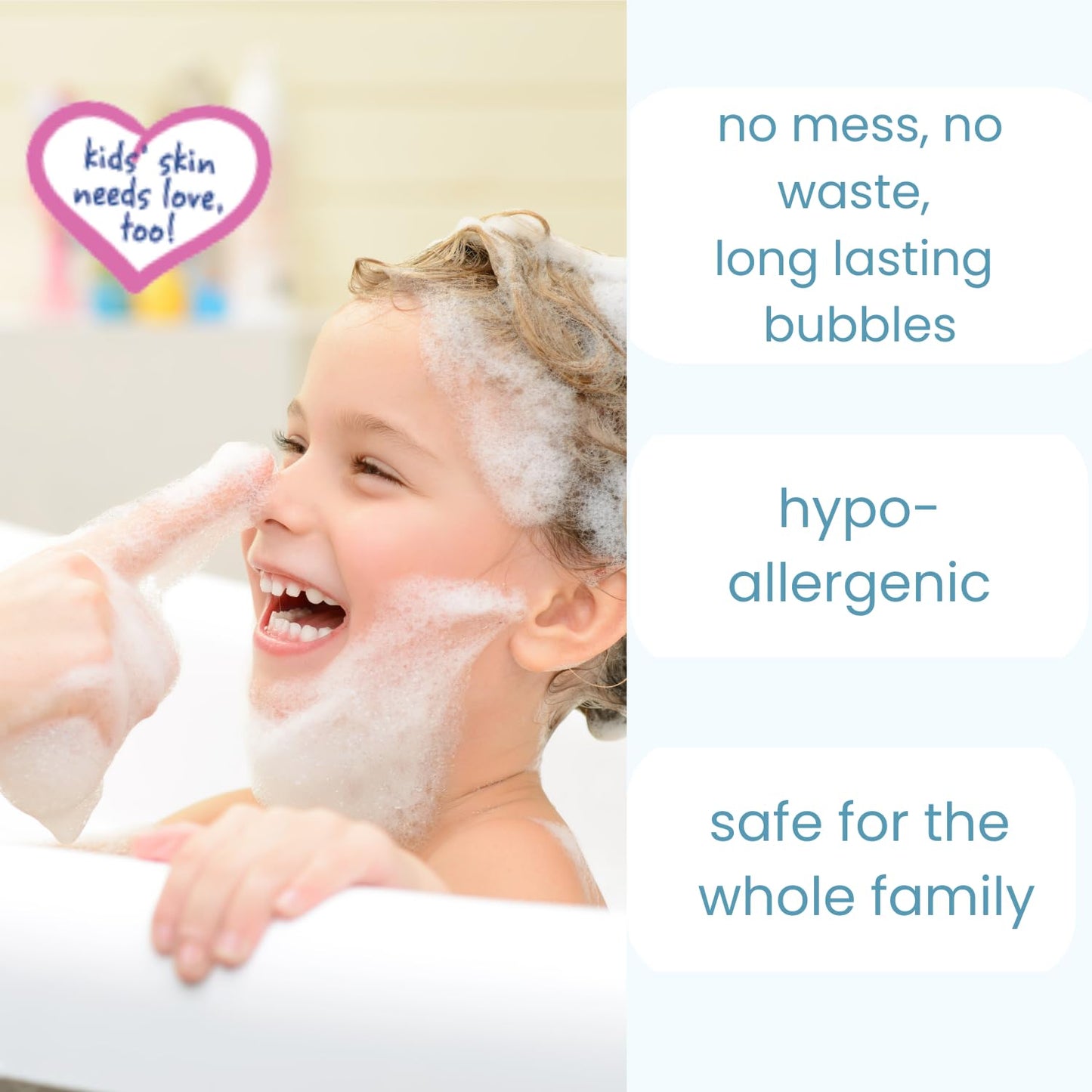 TruKid Bubble Podz Bubble Bath for Kids, Toddlers, & Babies, Tear Free Gentle & Refreshing Bath Bomb for Sensitive Skin with Natural Moisturizers, Non-Toxic, pH Balanced, Vanilla Scent (10 Podz)