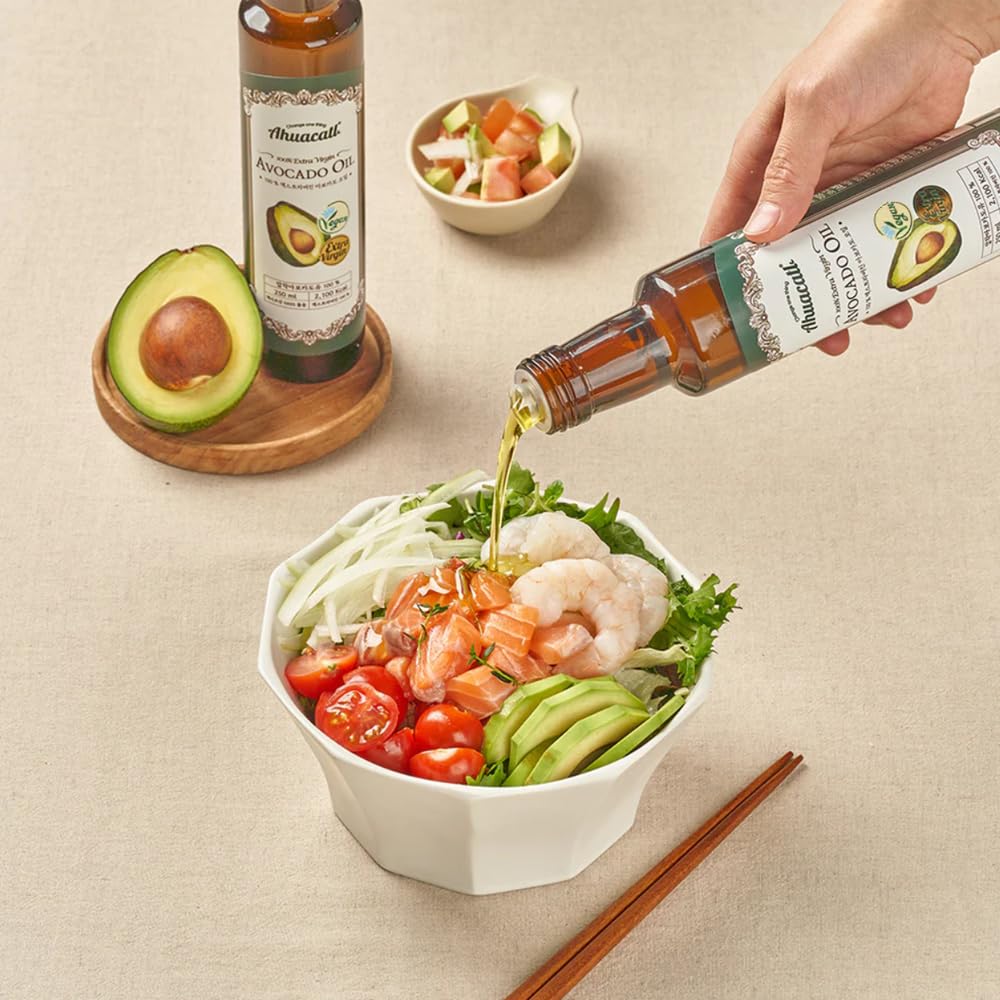 BOTO Premium Ahuacatl Extra Virgin Avocado Oil, 100% Cold Pressed, Vegan Certified, High Smoke Point, Non-GMO, 250ml