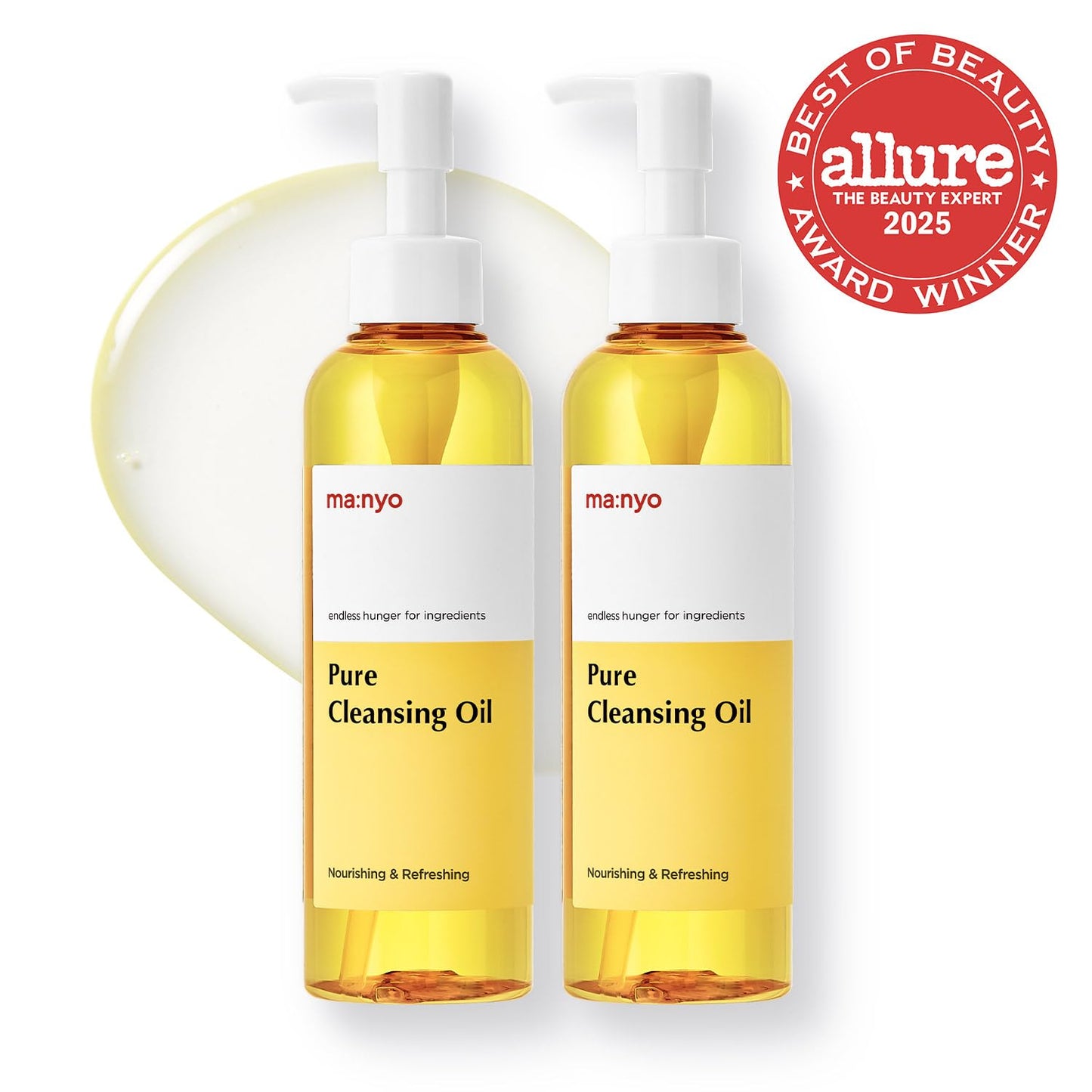 ma:nyo Pure Cleansing Oil Korean Facial Cleanser, Blackhead Melting, Daily Makeup Removal with Argan Oil, Korean Skin care 6.7 fl oz *(2 Pack)