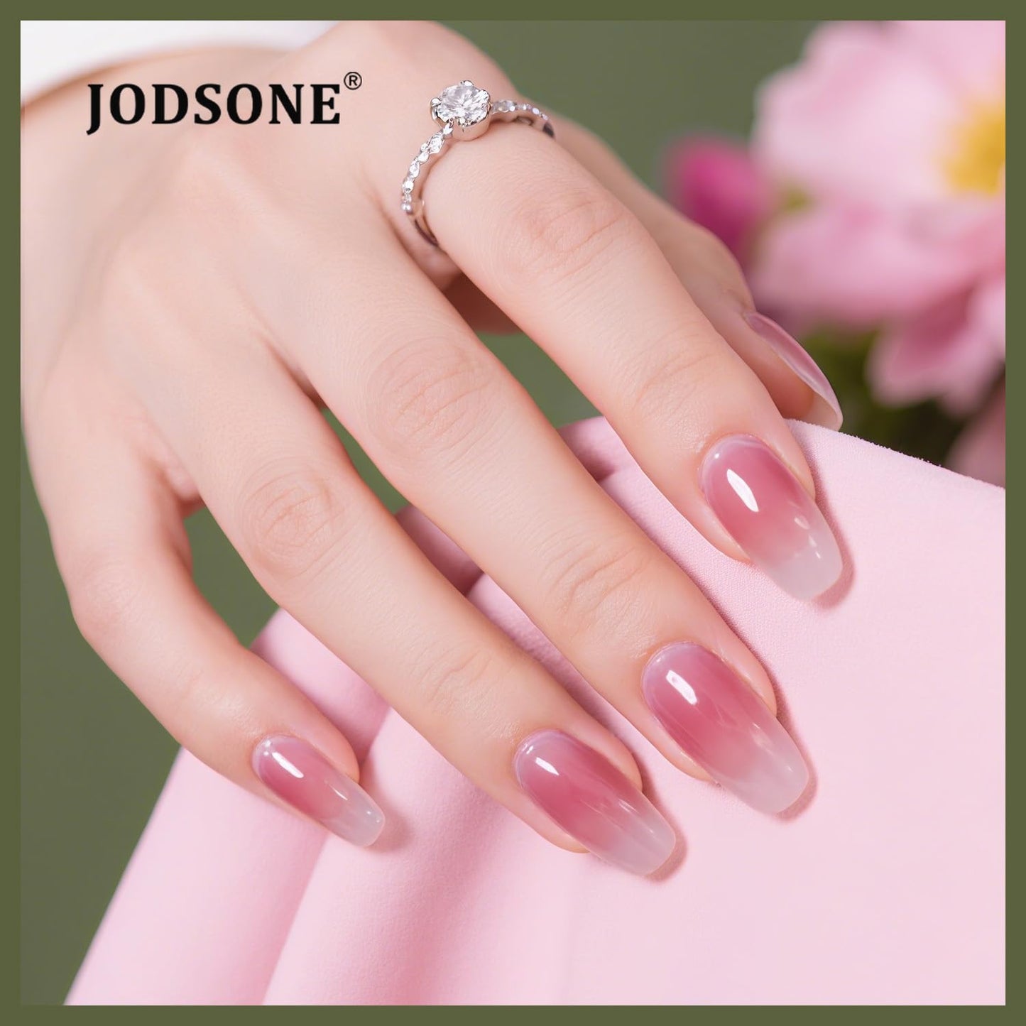 JODSONE 32 Colors Jelly Gel Nail Polish Kit with U V Light Crystal Transparent Classic Color 4 Functional Gel for All Seasons