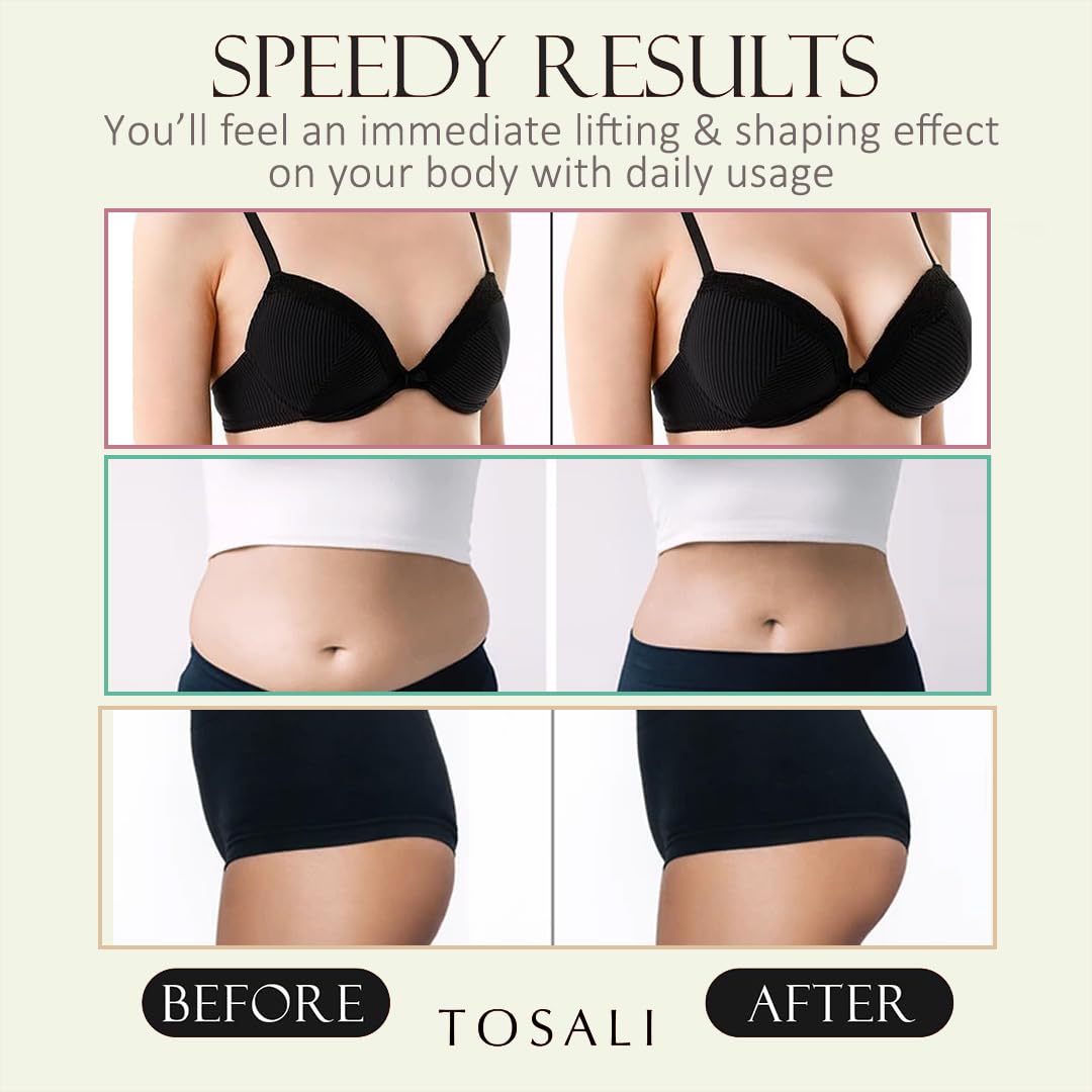 Skin Firming & Skincare Set – Buttocks Gel, Breast Firming Cream & Body Lotion – Anti-Aging, Hydrating, Stretch Marks & Cellulite Care with Caffeine & Aloe Vera