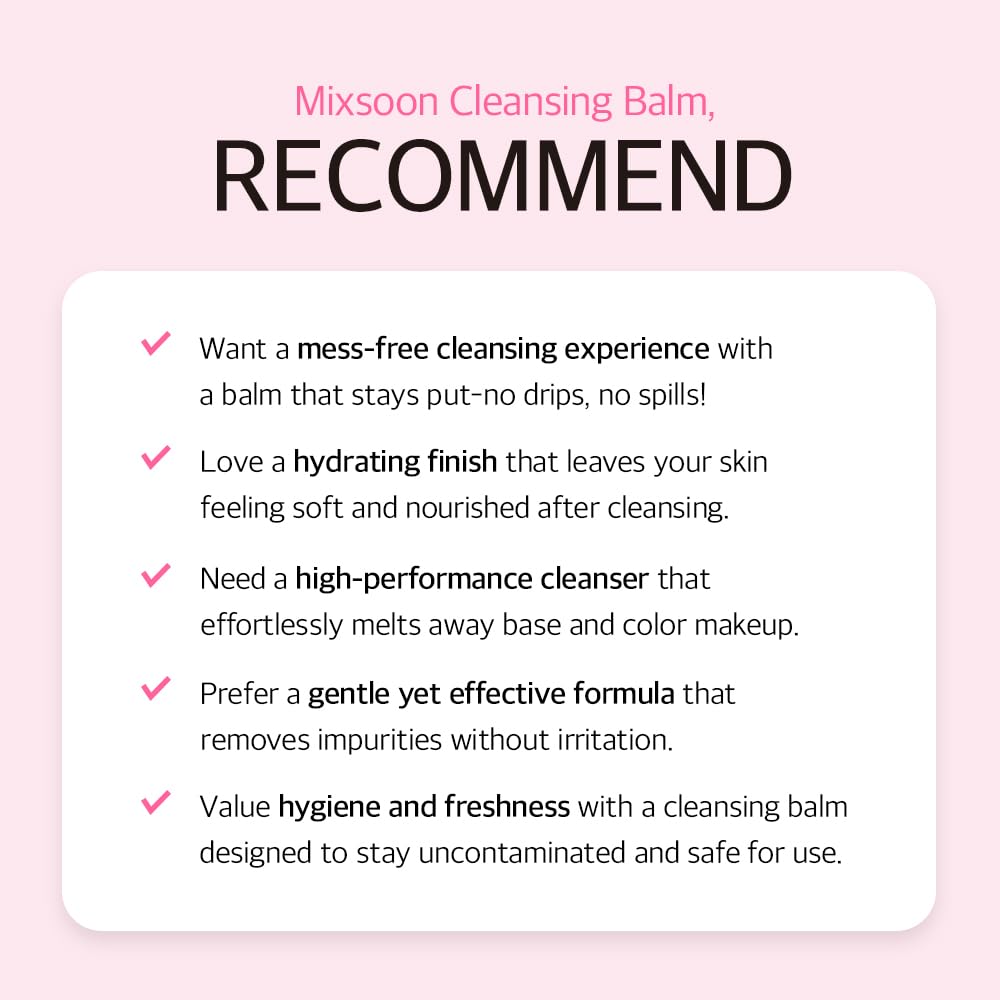 mixsoon Collagen Cleansing Balm Non-Greasy Soft Melting Lightweight Grinding Balm Hydrating Remover For Korean Glass Skin Care 1.69 Oz. / 50ml