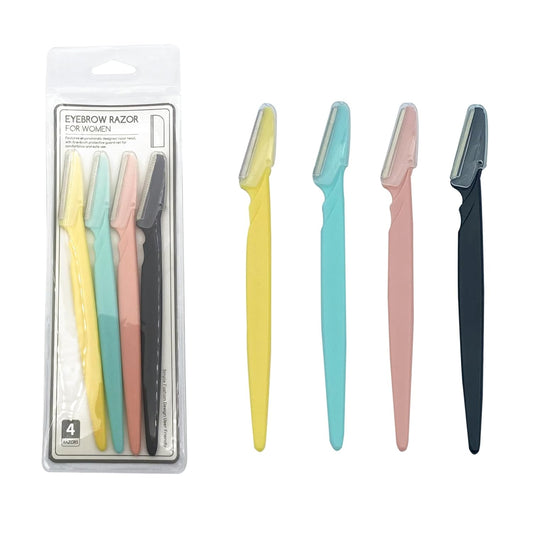 Eyebrow Razor for Women,4 Pcs Dermaplane Razor for Women Face Multipurpose Facial Hair Shaper Trimmer