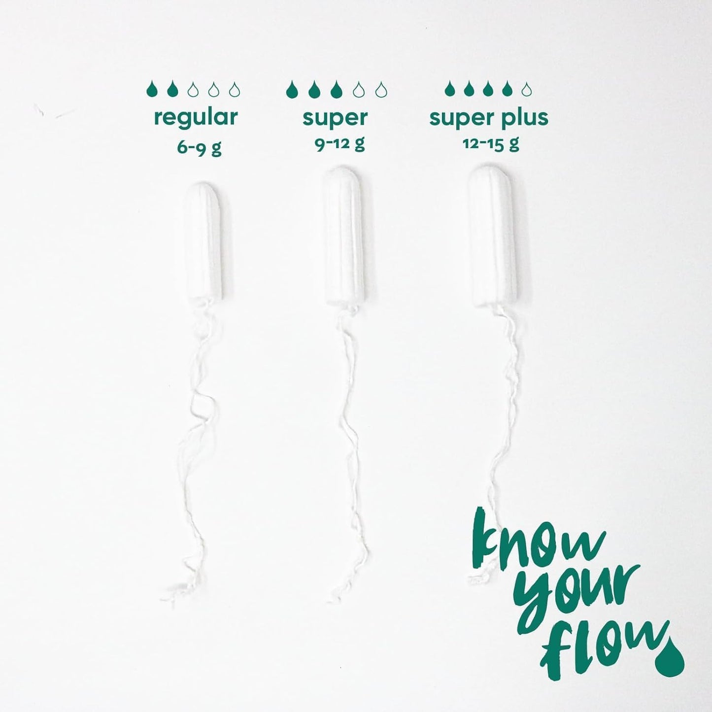 Oi | Organic Initiative - 100% Certified Organic Cotton Non-Applicator Tampons | Ultra-Absorbent, Unscented, Natural, Non-Toxic, Applicator Free | Regular | 64 Count