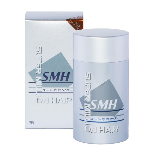 SMH Hair Fibers MADE IN JAPAN – Instantly Conceals Thinning Hair –Long-Lasting – Sweat, Water & Wind Resistant – Hair Loss Solutions For Men & Women (Light Brown, 25g)